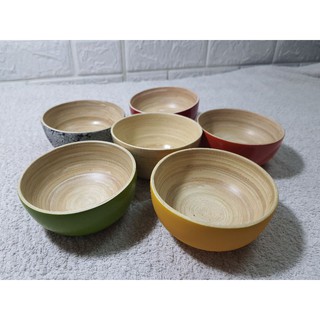 Bát ngâm tay làm bằng tre dành cho tiệm nail. Rộng 15cm sâu 7cm.