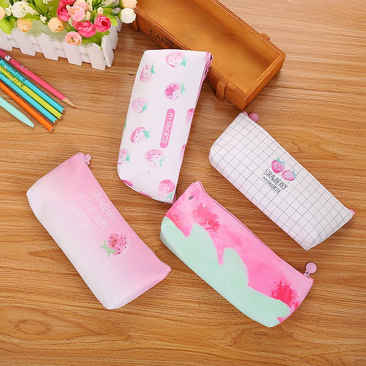 Hộp bút dâu tây dễ thương Hộp đựng bút