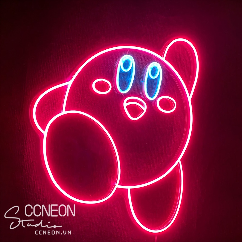 Đèn Led Neon Sign Nhân Vật Kirby - Kirby Neon Sign [Kích thước 26x35 cm]