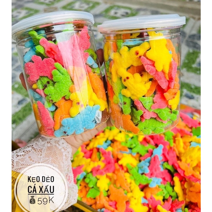 Kẹo Dẽo Cá Sấu Vị Trái Cây - 1hộp 300gr