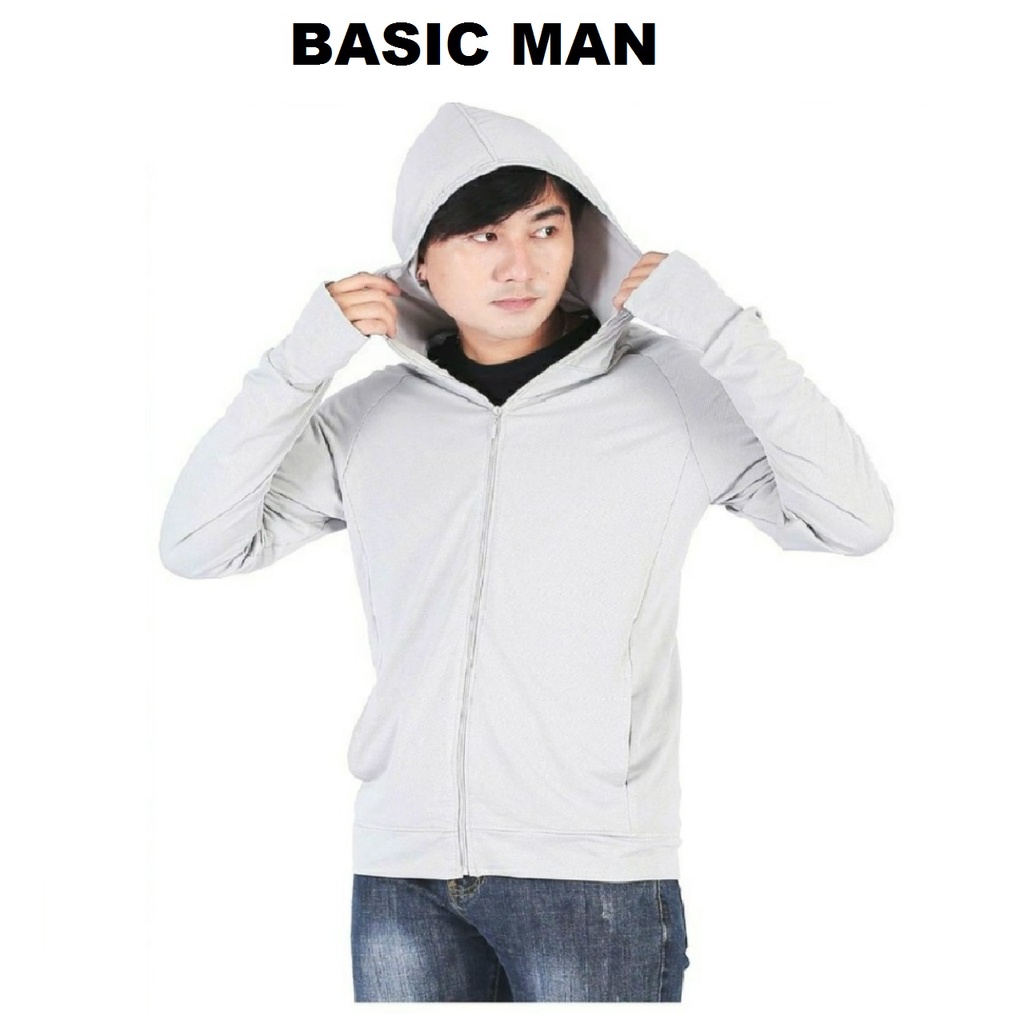 Áo khoác chống nắng nam BM BASIC MAN best and premium vải thun lạnh thông hơi - ACN BM 001