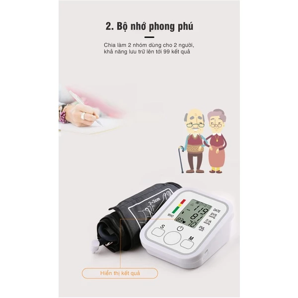 Máy đo huyết áp bắp tay tự động Jziki - Hàng Chính Hãng Chính Xác Dễ Sử Dụng Beame Jziki FSE8 – 6