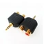 Charmantcc1 Di Động Mạ Vàng 3 5 Mm Stereo Cắm Sang 2RCA Đỏ + Trắng Nữ Kết Nối Adapter Cho Tivi Điện Thoại Notebook Bàn Làm Việc