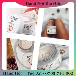 Tẩy tế bào chết, tẩy da chết body DOVE và dưỡng thể body nội địa Đức, Đủ Bill và Review .