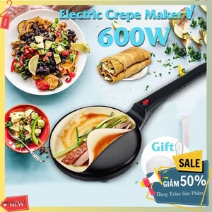 Máy làm bánh crepe 600W gia nhiệt nhanh, chống quá nhiệt, quá tải