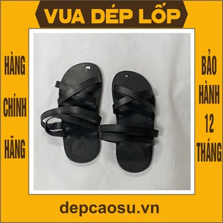 Dép cao su 4 quai chéo làm thủ công Vua dép lốp Ông Phạm Quang Xuân, ảnh thật, có sẵn, có bảo hành