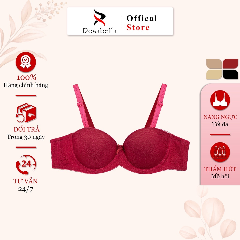 Ảnh Áo Lót Nữ Cup Ngực ROSABELLA Chất Liệu Cao Cấp Lớp Mút Dày Giúp Nâng Đẩy Vòng 1 RW06 2