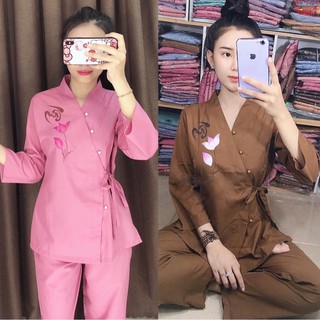 Xéo Nơ in Hoa Nữ # Đồ Lam Đi Chùa