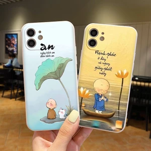 Ốp lưng iphone Chú tiểu Hạnh phúc ốp dẻo bản vệ camera iphone 6 đến 16promax tr399