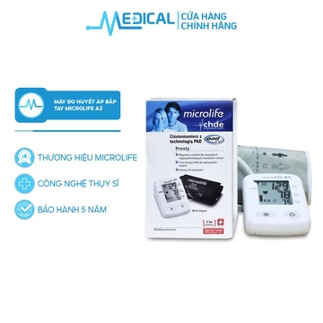 Máy đo huyết áp bắp tay MICROLIFE A2 Classic dễ sữ dụng, đơn giản, nhỏ gọn - MEDICAL