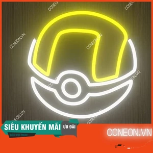 Đèn Trang Trí Led Neon Hình Bóng Pokemon [Kích thước 23x23 cm]