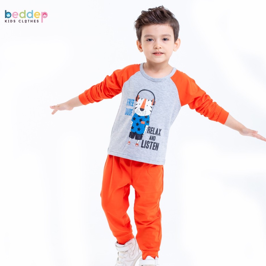 Đồ Bộ Bé Trai Dài Tay Chất Cotton In Hình Hổ Ngộ Nghĩnh Thời Trang Cao Cấp Beddep Kid Clothes BB17