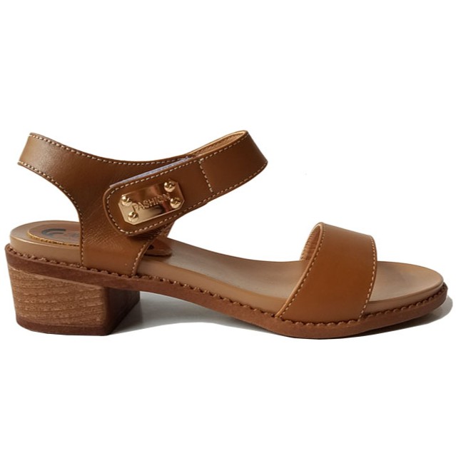 Giày Sandal Cao Gót Da Bò BIGGBEN Gót 4 Phân HKD321