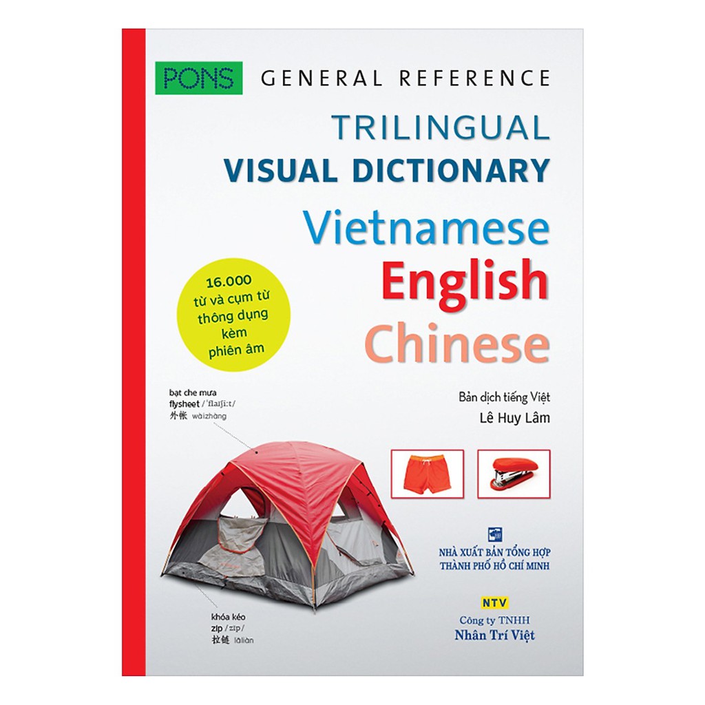 Sách Pons general reference trilingual visual dictionary Vietnamese