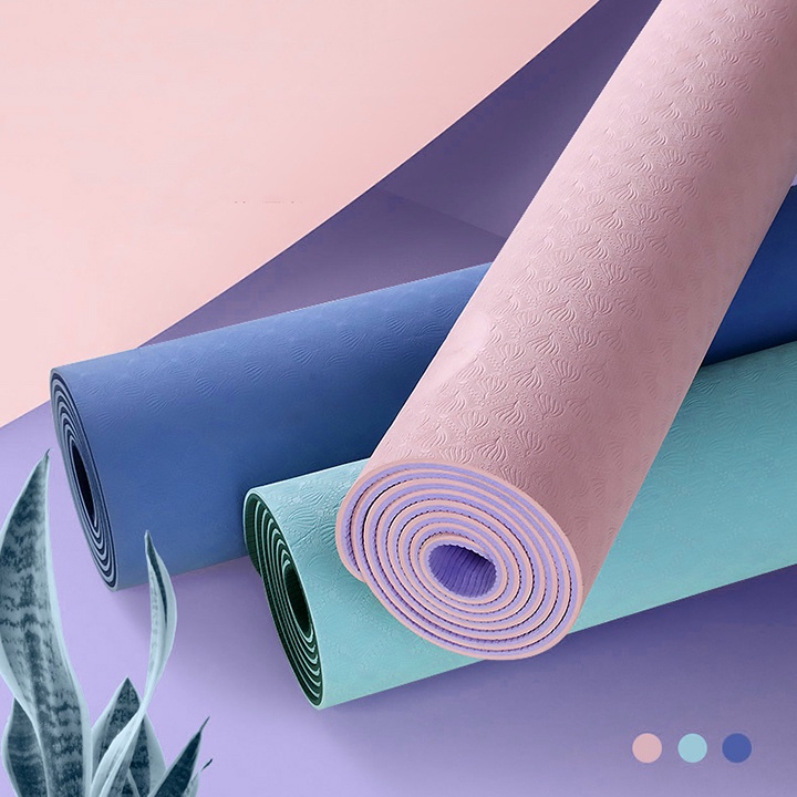 Ảnh Thảm tập yoga 2 lớp cao su non 6mm Rhino M901 TPE siêu bám, chống trượt, tập thể dục tại nhà 3