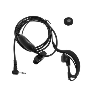 BS * Tai nghe kẹp tai 1 Pin 2 5mm Tai nghe hình chữ G từ tính Mic Bộ đàm hai chiều