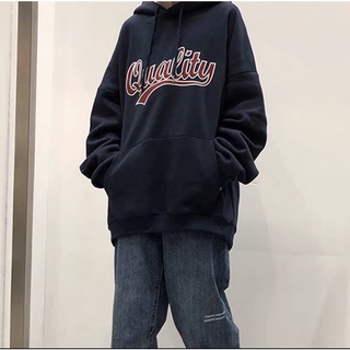 Áo Hoodie Nỉ Bông Tay Dài Túi Bụng Unisex Quality Kèm Clip Cận Chất