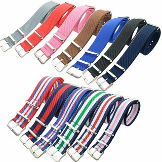 Dây đeo đồng hồ nylon Sọc NATO 18/20 mm cho DW, phong cách quân sự, thay thế cổ điển
