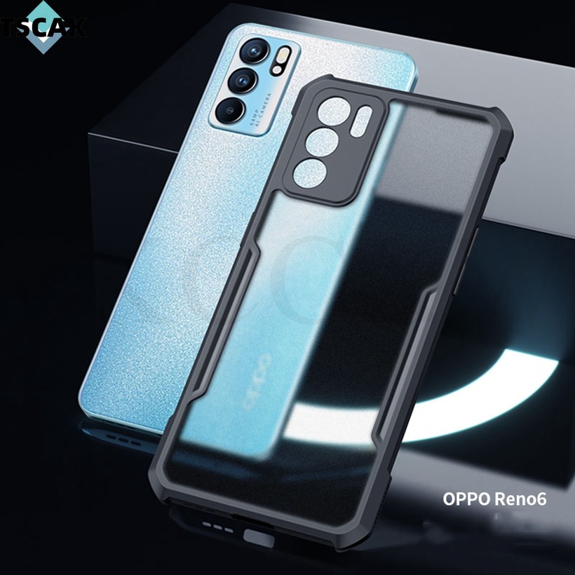 Ốp Điện Thoại Silicon Acrylic Trong Suốt Chống Sốc Cho OPPO A74 A95 A94 A16 A16S F19S F19 Pro Reno 6 5F 5 Lite Reno6 Z