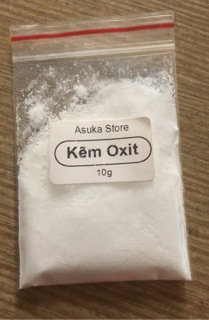 Bột Kẽm Oxit_nguyên liệu10g) (50g)