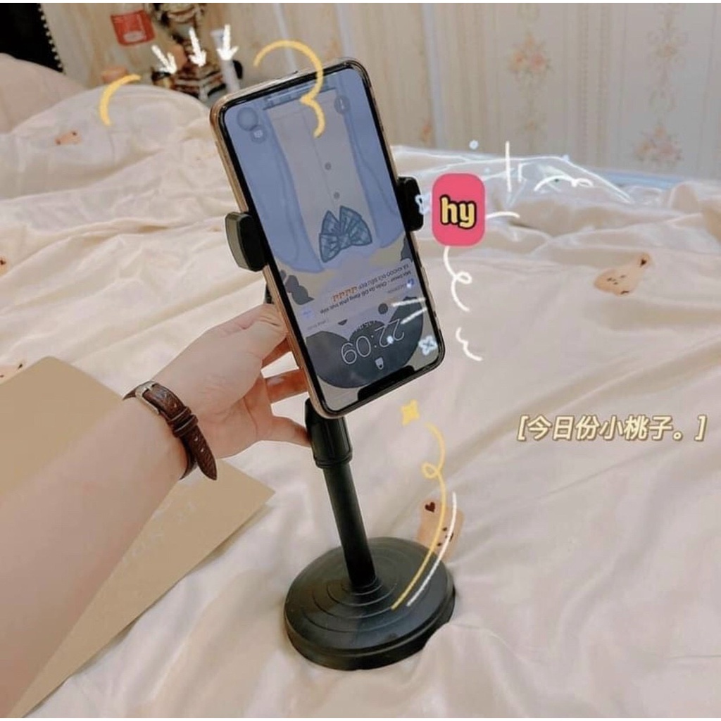 Giá đỡ điện thoại livestream xem video học online gấp gọn chắc chắn