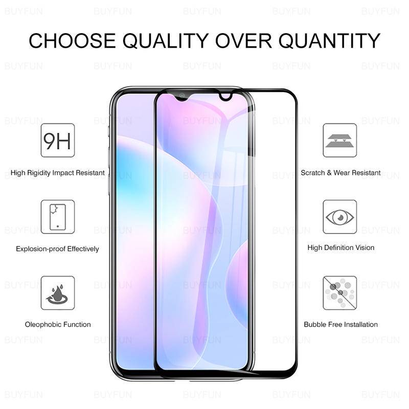 Kính cường lực phủ toàn bộ 9D Xiaomi Redmi 10 7A 9 9A 9C 9T Note 11 11S 10 10S 9 9S 7 8 Pro POCO M3 F3 X3 NFC 10T Pro 4G Bảo vệ màn hình