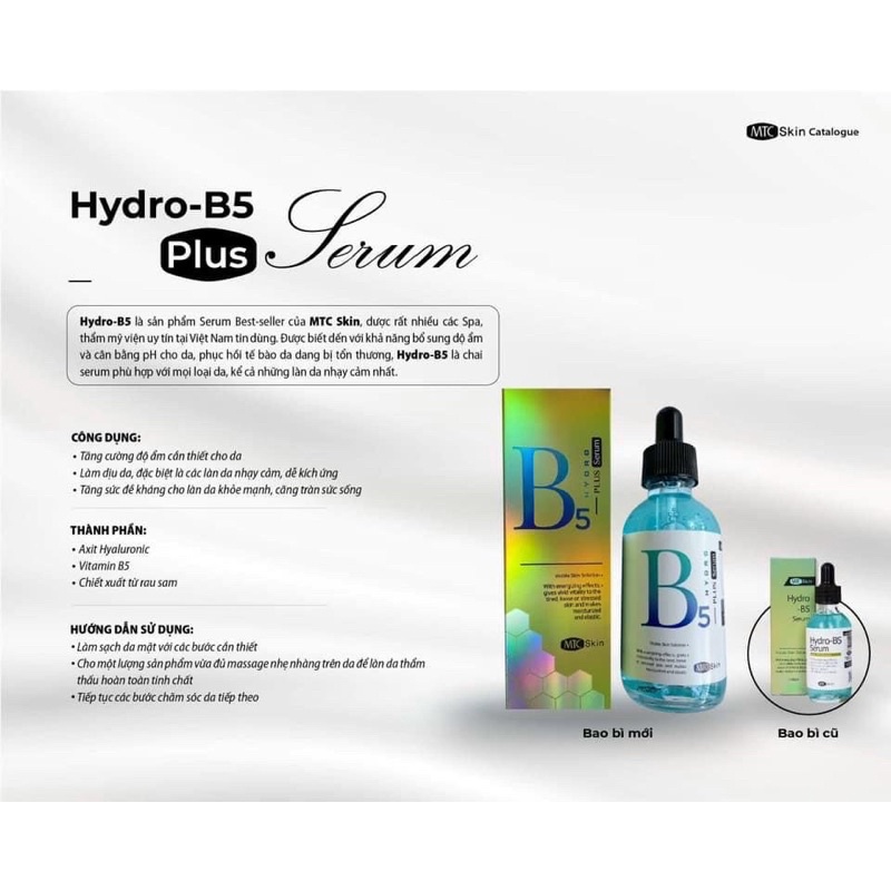 Serum hydro B5 MTC plus dùng trong spa | Shopee Việt Nam
