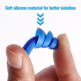 Set 2 Nút Bịt Tai Bằng Silicon Mềm Chống Ồn Chống Thấm Nước Bảo Vệ Tai Khi Bơi