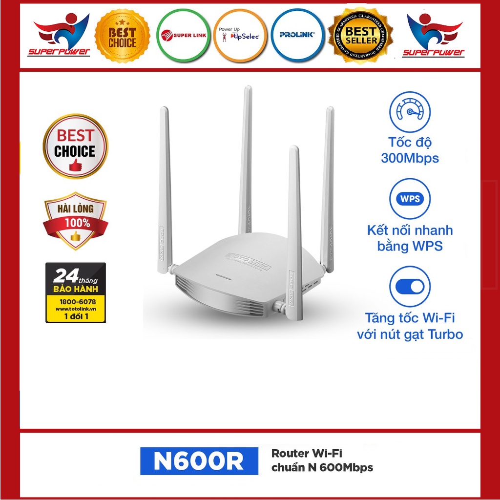 Cục phát wifi tốc độ ổn định Router Wi-Fi Chuẩn N 600Mbps TOTOLINK ...