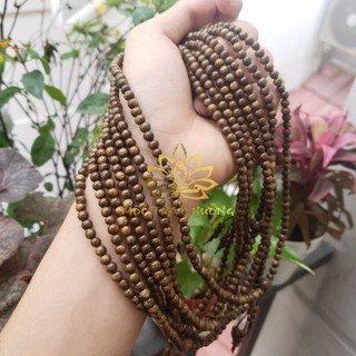 Vòng Tay Trầm Hương Chuỗi Tràng 108 Hạt Trầm Tốc Việt 4mm - Mộc Trầm Hương MTH