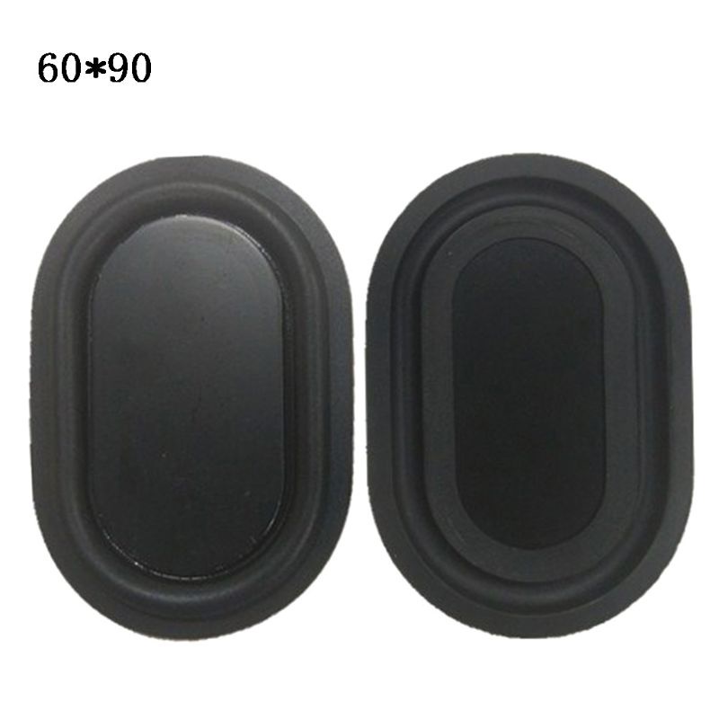 Set 2 đĩa rung hình oval bằng cao su chuyên dụng cho loa bass nặng 2040-6090