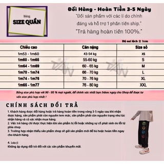 QUẦN BAGGY ỐNG RỘNG NAM-TAN-DÁNG SUÔNG PHONG CÁCH-QJI02-THỜI TRANG UNISEX-có size Nam Nữ in dể phối đồ siêu đẹp màu đen