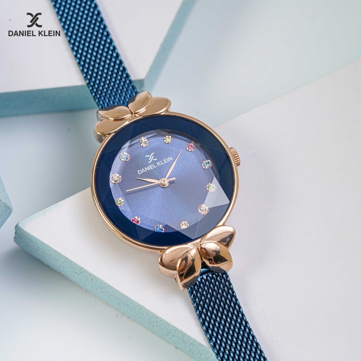 Đồng hồ nữ Daniel Klein Watch mặt nhỏ đính đá, kính