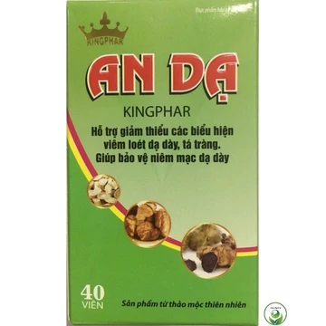 An dạ kingphar 40 viên hổ trợ trào ngược dạ dày , ăn không tiêu , viêm loét dạ dày
