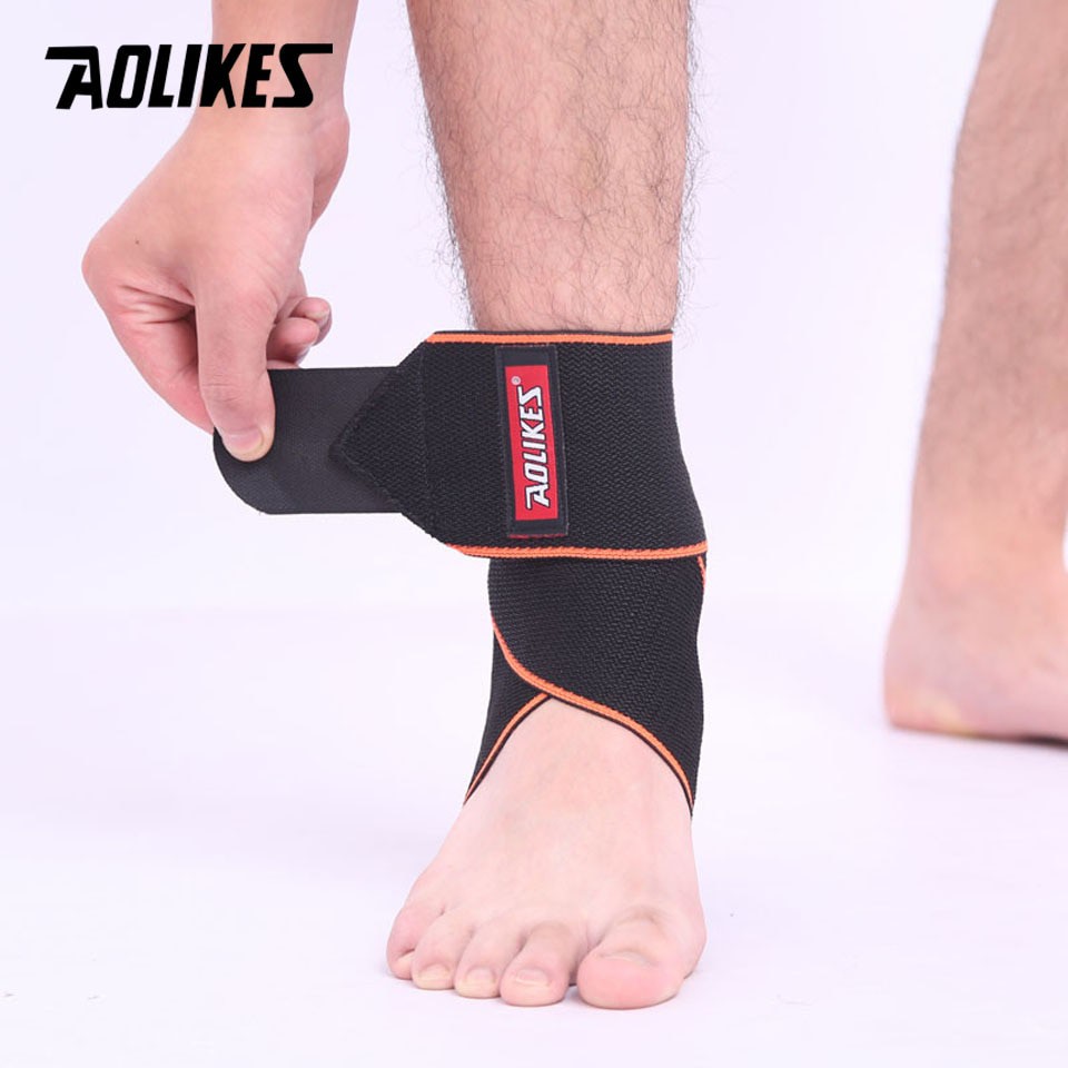 Băng quấn cổ chân AOLIKES A-1527 đàn hồi bảo vệ mắt cá chân hỗ trợ khớp cổ chân sport ankle protector