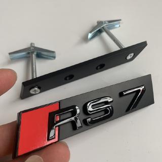Logo lưới tản nhiệt phía trước Audi RS S3S4S5S6 logo Q3Q5A3A8A6L Huy hiệu tổ ong hình xe