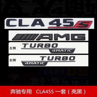 Mercedes-Benz Sửa Đổi A45 AMG CLA45 GLA45S Nhãn Hậu Sau A35L Nhãn Chữ Đen Sáng Nhãn Xe Kỹ Thuật Số