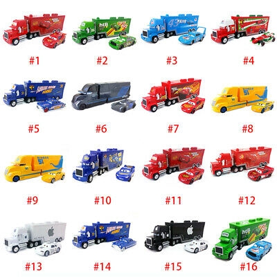 Pixar Cars Mack Light McQueen King & Dinoco Jackson Storm Truck Car Toy Kid