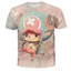 YB1 ONE PIECE Áo Thun Anime Luffy Chopper Ace Tay Ngắn Áo Tee Unisex Áo Plus Kích Thước BY1