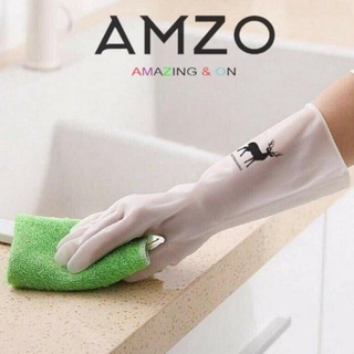 AMZO_GĂNG TAY CAO SU DỌN DẸP BẢO VỆ DA TAY HÌNH HƯƠU