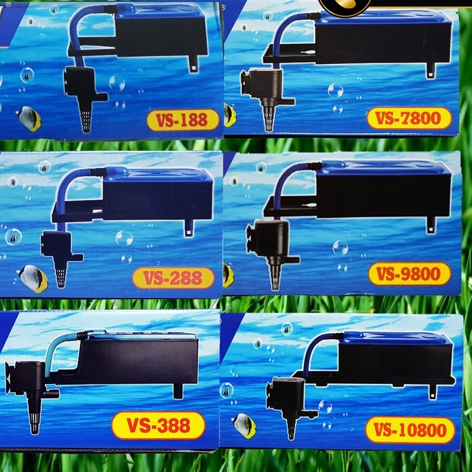 Bộ Máy Bơm Lọc Máng Hồ Cá VIPSUN VS 188 288 388 7800 10800 cho