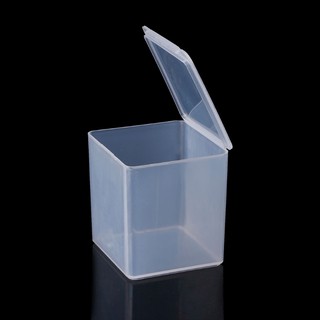 Small Square Clear Plastic Jewelry Storage Boxes Beads  for Case Container