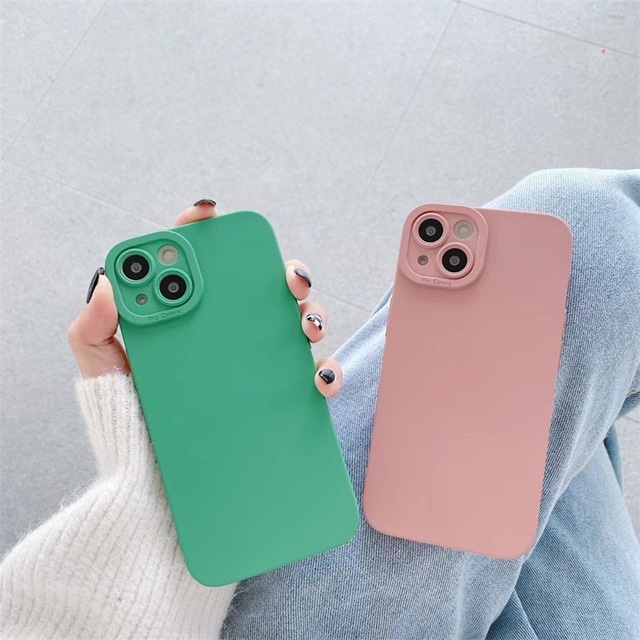 Ốp điện thoại viền vuông màu trơn chống sốc cho Samsung Galaxy ss A03s A02s A21s A02 A12 A22 A32 A52s A52 A72 4G 5G 2022