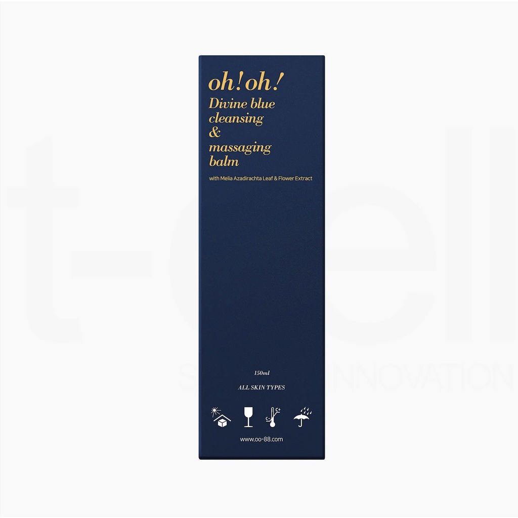 Sáp tẩy trang oh!oh! Divine Blue Cleansing & Massaging Balm Hàn Quốc Làm sạch sâu, chăm sóc da 150ml - PhuongAnHouse
