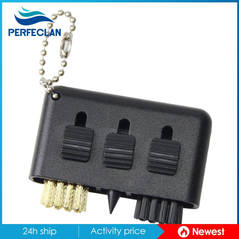 [Perfeclan] Dụng cụ làm sạch cọ Nylon bằng đồng thau 2.17x1.2 '' cho câu lạc bộ chơi gôn