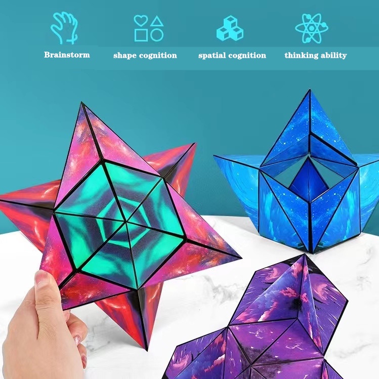 Khối Rubik 3D Có Từ Tính Thiết Kế Hình Học Sáng Tạo