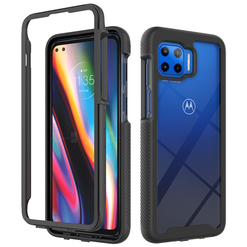 Dành Cho Motorola Moto G 5G Plus Toàn Thân Trong Suốt Ốp Lưng Chống Sốc Lai Giáp Vỏ Điện Thoại