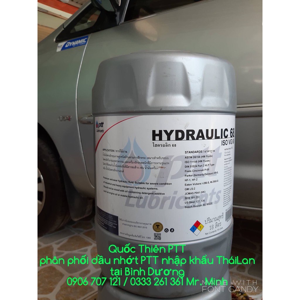 DẦU THỦY LỰC CAO CẤP - PTT HYDRAULIC ISO VG 32, 37, 46, 68, 100 ...