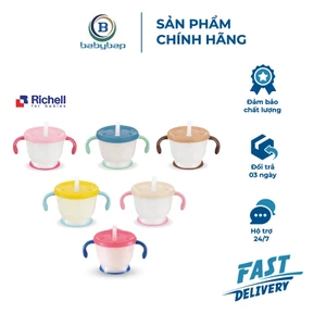 Cốc Tập Uống 3 Giai Đoạn Richell 150ml Phù Hợp Cho Bé Từ 6 Tháng Tuổi