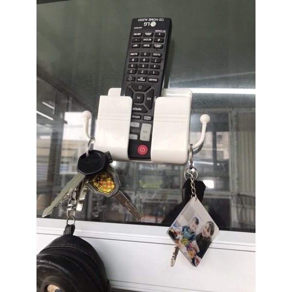 Khay để điện thoại,điều khiển remote TV, Điều hòa dán tường bàn làm việc siêu dính [GIÁ SỈ]